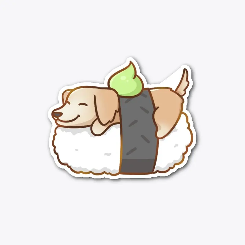 SUSHI DOG STICKER